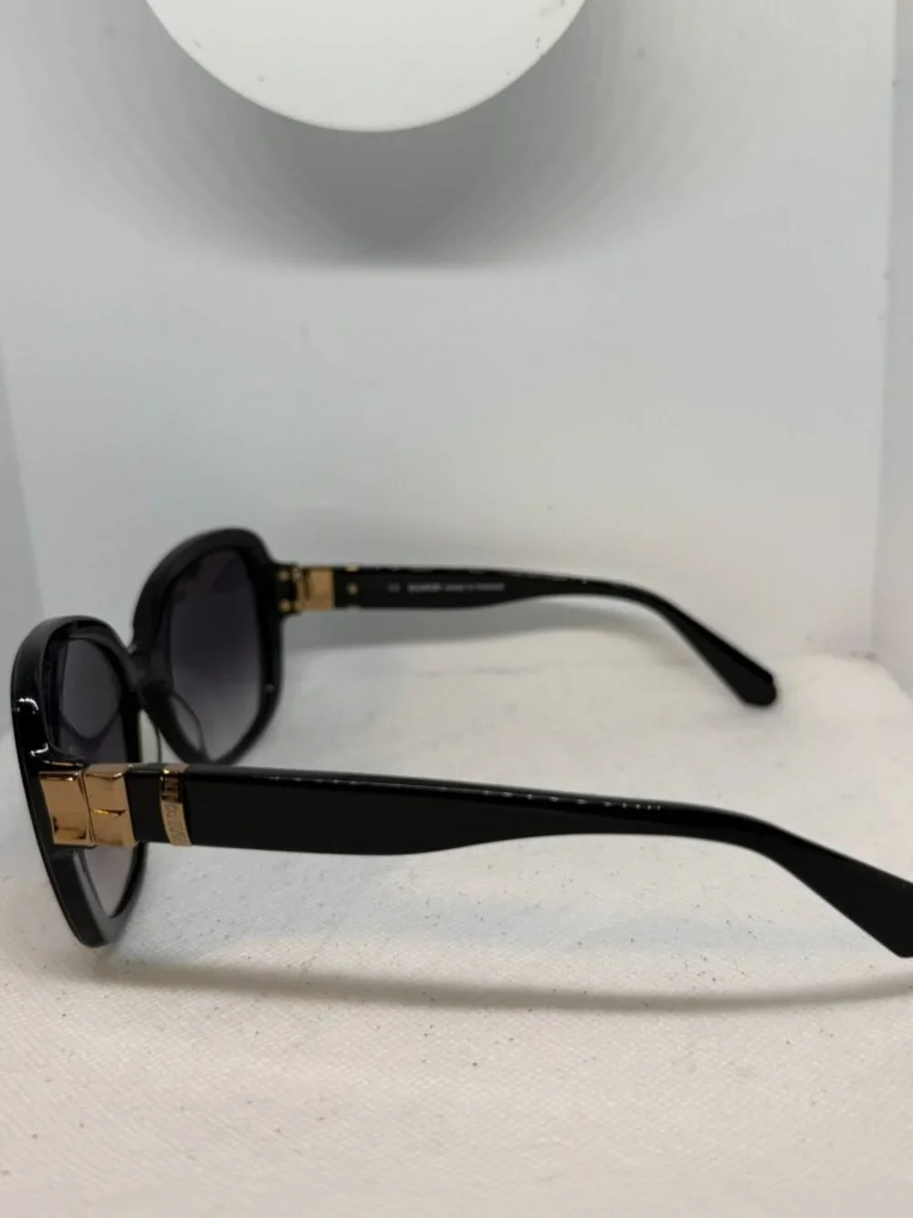 Balmain BL2044B 01 Black Acetate Square Smoke Gradient Sunglasses 57-16-135